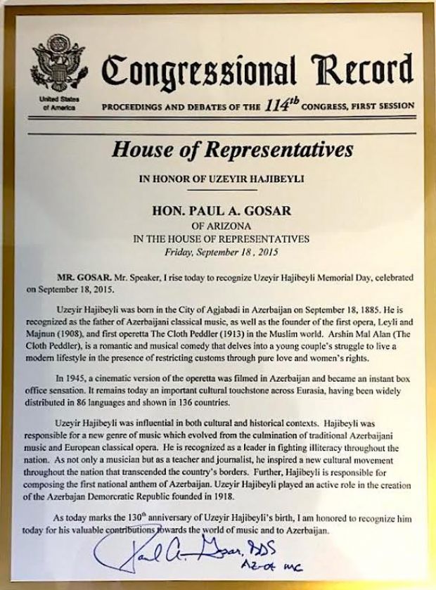 �zeyir Hac�beyli 130. do�um y�l� 