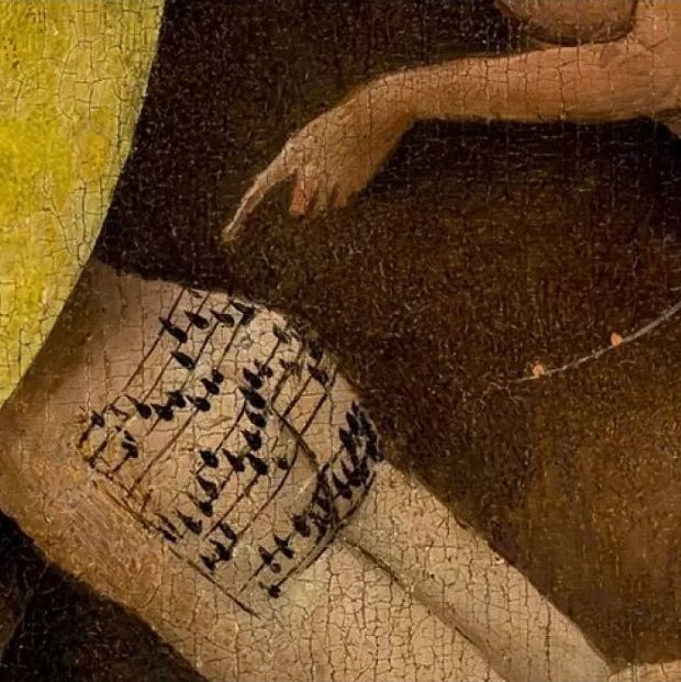 Hieronymus Bosch'un resmindeki popo �st�nde Cehennem melodisi  